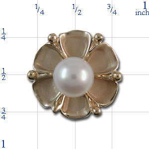 A1867 14K PEARL SLIDE 
